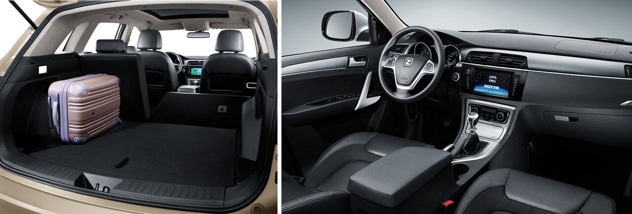 Салон и багажный отсек Zotye T600